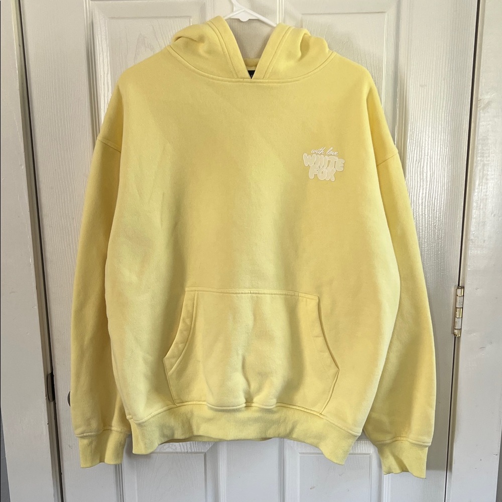 NWOT White Fox Boutique With Love Always Oversized Hoodie Lemon Size M/L - Picture 4 of 11